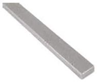 RS PRO Roestvrij staal, 12 mm x 3 mm, lengte 2 m, verpakking van 4 stuks