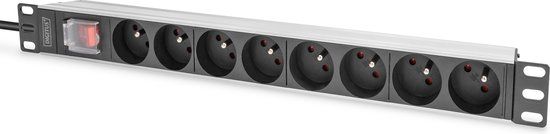 Digitus DN-95402-1-FR energiedistributie 8 AC-uitgang(en) 1U