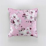 Douceur d'Intérieur Kussensloop 60 x 60 cm, microvezel, Velvet Flower, 100% polyester