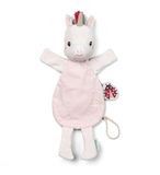 LILLIPUTIENS - Glow in the dark knuffelpop – Lena de eenhoorn – zacht speelgoed voor serene slaap – geïntegreerde fopspeen clip – slim en schattig geboortecadeau – 83615