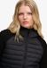 Superdry Hybride Jas Met Kabelbreisels En Capuchon Dames Ebony Polyester 100% 2026 Herfst/Winter Puffer