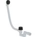 Kielle – Garniture de vidage Click-clack pour baignoire – Longueur 1000 mm – Finition noir mat – Matériau plastique ABS – Siphon inclus – 116010114