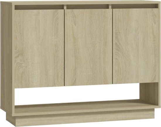 vidaXL Dressoir 97x31x75 cm Sonoma Eikenhout
