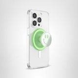 PopSockets Phone Grip for MagSafe, Secure Magnetic Phone Grip & Stand, Hands-Free Kickstand, Wireless Charging Compatible, Cute PopSockets - Matcha Dew Happy Reflex