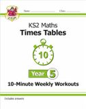 KS2 CGP Books New KS2 Maths: Times Tables 10-Minute Weekly Workouts - Year