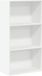 vidaXL Bibliothèque 60x30x114 cm bois de placage blanc
