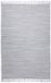 Theko Dhurry tapijt van 100% katoen plat geweven tapijt Happy Cotton handgeweven grijs 120x180 cm