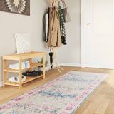 vidaXL - Vloerkleed - wasbaar - 80x300 - cm - meerkleurig