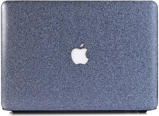 Lunso - cover hoes - MacBook Air 13 inch A1932/A1989 - Glitter blauw