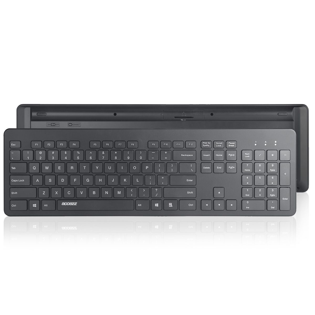 Accezz Premium Bluetooth Keyboard - QWERTY - Black