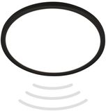 B.K.Licht Move - LED Badkamerverlichting - Plafondlamp met bewegingsmelder - Ø29 cm - Zwart