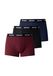 HUGO Boxershorts bleu marine / bordeaux / noir / blanc