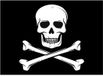 Bellatio Decorations Piraten vlag thema stickers - zwart - versiering - 7.5 x 10 cm - hobby