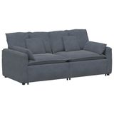 VidaXL Modulaire bank met kussens Donkergrijs