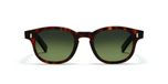 L.G.R. Fez Bold Sun Lunettes de Soleil Unisexe Havane Carrées Vert 47mm