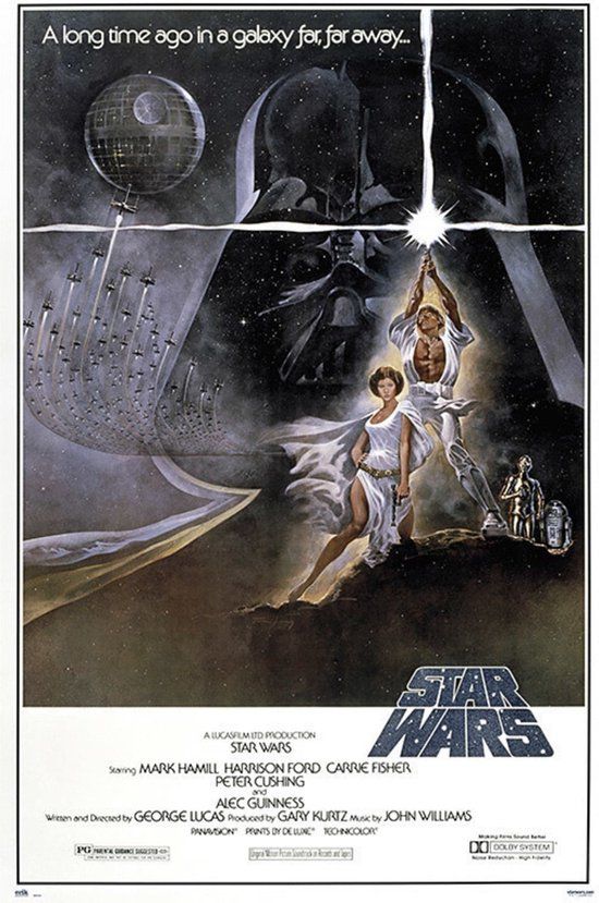 Star Wars Poster - Classic La Guerra de las Galaxias Cartel 61x91,5cm