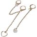 Ensemble de boucles d'oreilles chaînettes femme 24 couleurs