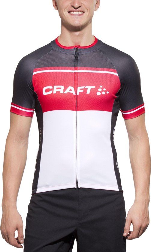 Craft Classic Logo Jersey - White - Men's - Size M - Short Sleeve