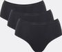 sloggi GO Daily Cotton Midi 3P Dames Onderbroek - Zwart -