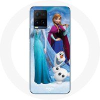 Maniacase Hoesje voor Vivo Y21s 2021 / Y21 2021 De sneeuwkoningin Elsa Anna Olaf