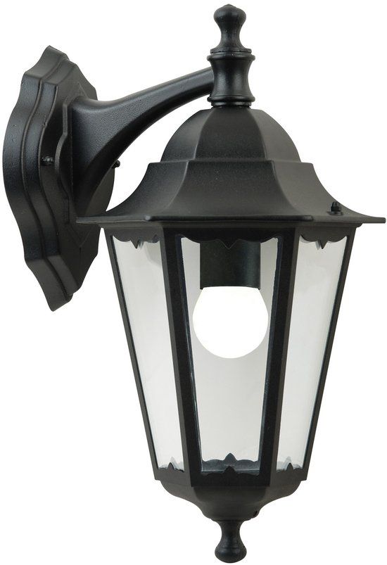 Nordlux Cardiff Down Wandlamp E27 Zwart