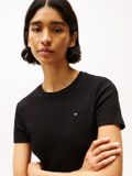 Tommy Hilfiger Dames T-shirt Korte Mouw Katoen Zwart S