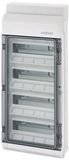 Hensel 6100006 KV 9448 Kleine verdeelkast Opbouw (op muur) Aantal groepen: 48 Aantal rijen: 4 Inhoud: 1 stuk(s)