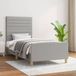 Maison Exclusive - Lit sans matelas, gris clair, 90x190 cm, rembourré