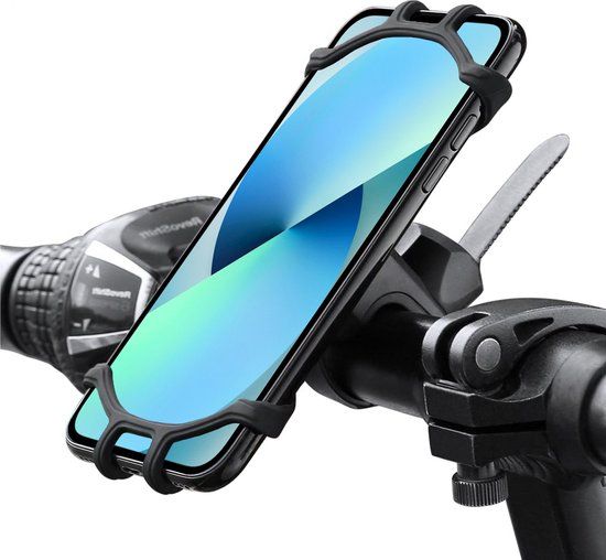 BTH Telefoonhouder Fiets Universeel Siliconen - Zwart