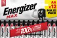 Energizer Max AA 12 stuks