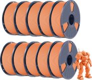 filament pour imprimante 3D, matériau écologique, impressions durables, orange soleil