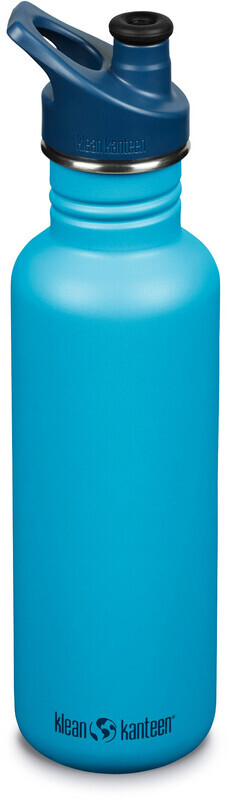 Klean Kanteen Klean Kanteen Classic Fles 800ml met sportdop, blauw  2023 BPA-vrije Bidons