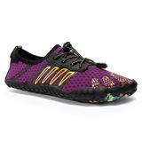 AQUASTIC Chaussures d'eau pour adultes et enfants, avec lacets, taille 35-42, violet