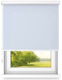 Fart Produkt time4blinds Vrijhangend Rolgordijn in Aluminium Cassette – Keukenzonwering voor Ramen – Slaapkamerjaloezieën voor Ramen – Rolluiken voor Ramen voor Binnen – 1700x2500mm – Grijs Blauw – Rechtszijdig