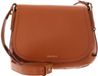 COCCINELLE Leren schoudertas Rebekka Handbag Grained Leather Crab Lichtbruin
