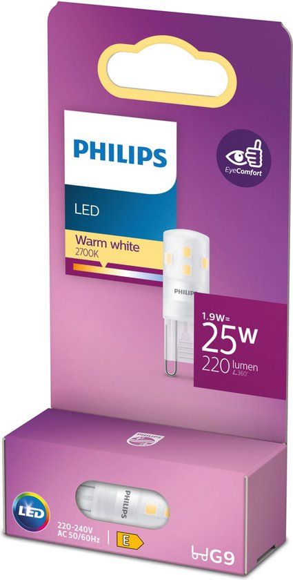 Philips LED G9 Capsule - 1.9W - Warm White