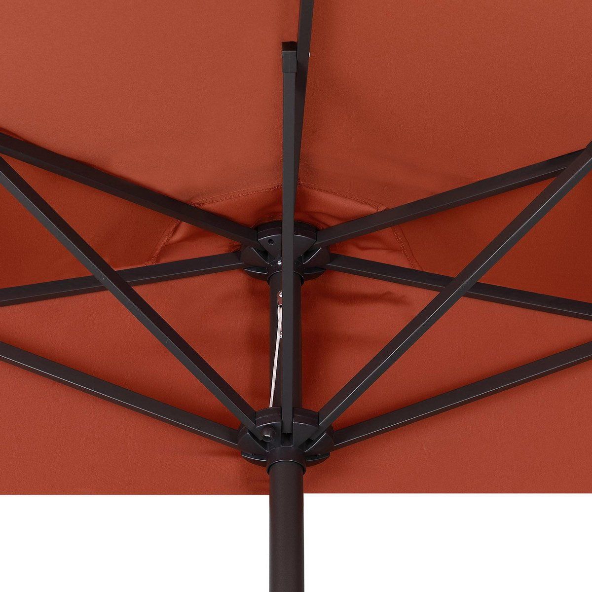 Kingsleeve Parasol Halfrond - Ø 2,7m - Terracotta - UV 50+