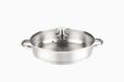 VIER 200-26 Kookpan laag, diameter 26 cm, roestvrij staal 18/10