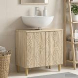 Maison Exclusive - Meuble sous-lavabo DELFT en chêne Sonoma, dimensions : 59,5 x 31,5 x 59 cm
