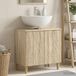 Maison Exclusive - Meuble sous-lavabo DELFT en chêne Sonoma, dimensions : 59,5 x 31,5 x 59 cm