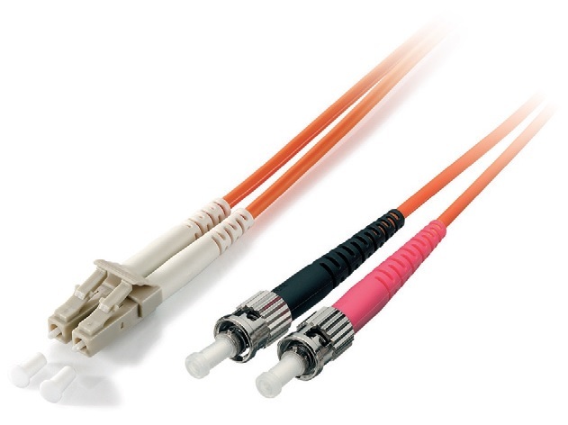 Equip LC/ST Fiber Optic Patch Cable, OS2, 2.0m