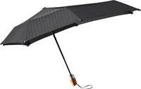 Senz Mini Paraplu Automatique Deluxe Pliant Rayures Fines Noir Uni