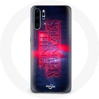 Maniacase Hoesje voor Huawei P30 Stranger Things Logo Transparant Seizoen 4 Trailer 2022