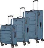 travelite Skaii 4W Trolley L / M / S Panorama Blue Blauw 78cm