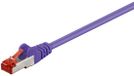 Goobay CAT 6 Patch Cable, S/FTP (PiMF), purple 0.25 m