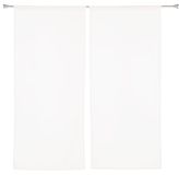 Linder Gordijn, paar beglazingen, stangdoorvoer, azuurwit, 60 x 140 cm, 100% polyester, Oeko gecertificeerd, TEX- geweven en geverfd in Frankrijk, collectie matte tamine