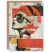 Artery8 Mod Revival Modern Abstract Collage Painting Blank For Him Or Her Art Birthday Card