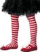 Smiffys Collant rayé enfant rouge/blanc