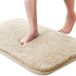 Bol Tapis de douche - Tapis de douche de luxe - Beige - 80x50 cm