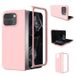 Google Pixel 9 Pro Fold Coque en plastique caoutchouté - Rose